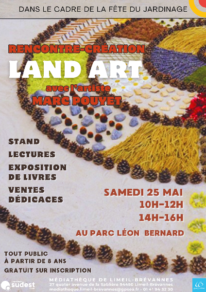 Couverture de Rencontre/création Land Art Marc Pouyet